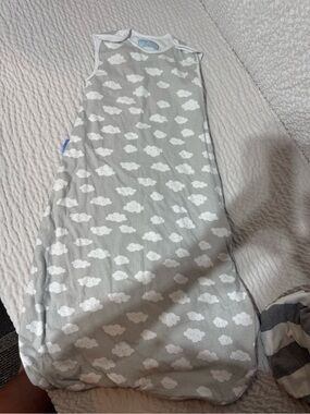Gray Cloud Sleep Sack for Kids One Piece